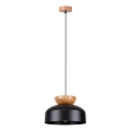 Hanglamp aan een koord MARION 1xE27/15W/230V diameter 29,5 cm zwart