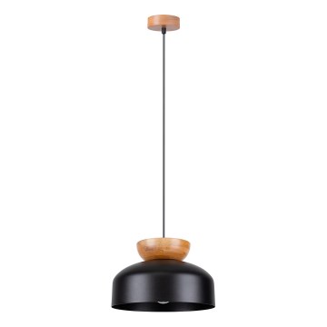Hanglamp aan een koord MARION 1xE27/15W/230V diameter 29,5 cm zwart