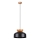 Hanglamp aan een koord MARION 1xE27/15W/230V diameter 29,5 cm zwart