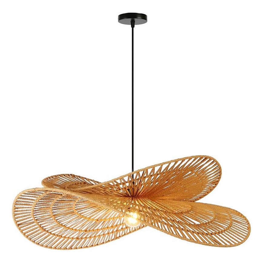 Hanglamp aan een koord MARIPOSA 1xE27/40W/230V diameter 80 cm jute