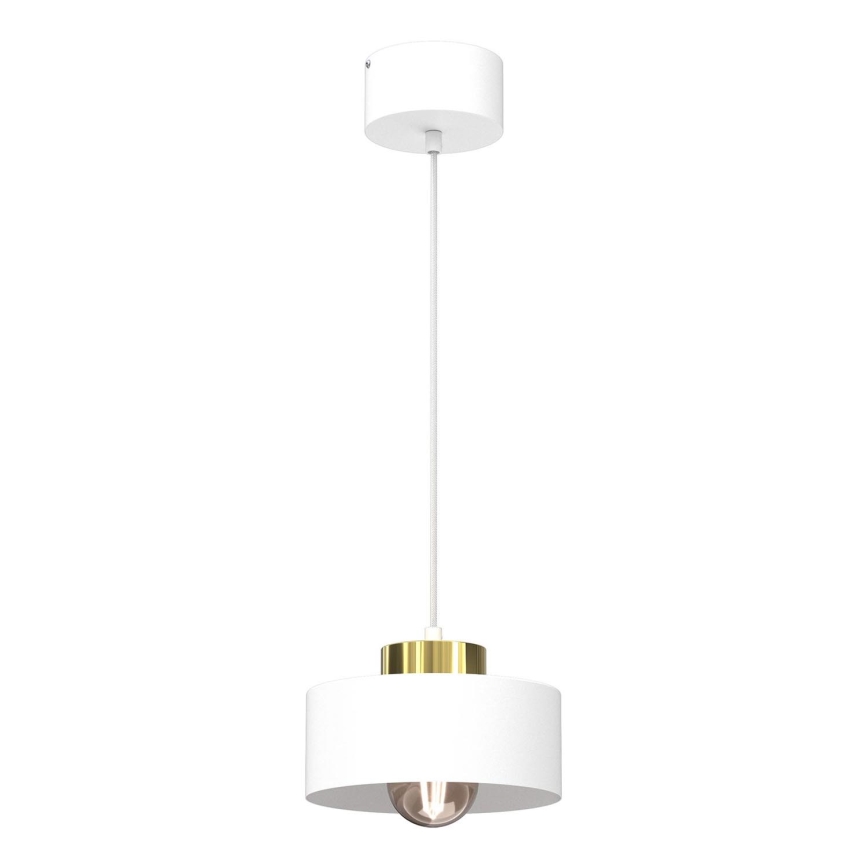 Hanglamp aan een koord MARTI 1xE27/15W/230V wit/goud