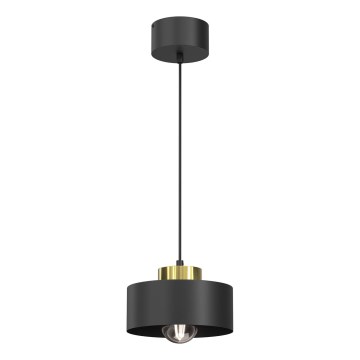 Hanglamp aan een koord MARTI 1xE27/15W/230V zwart/goud
