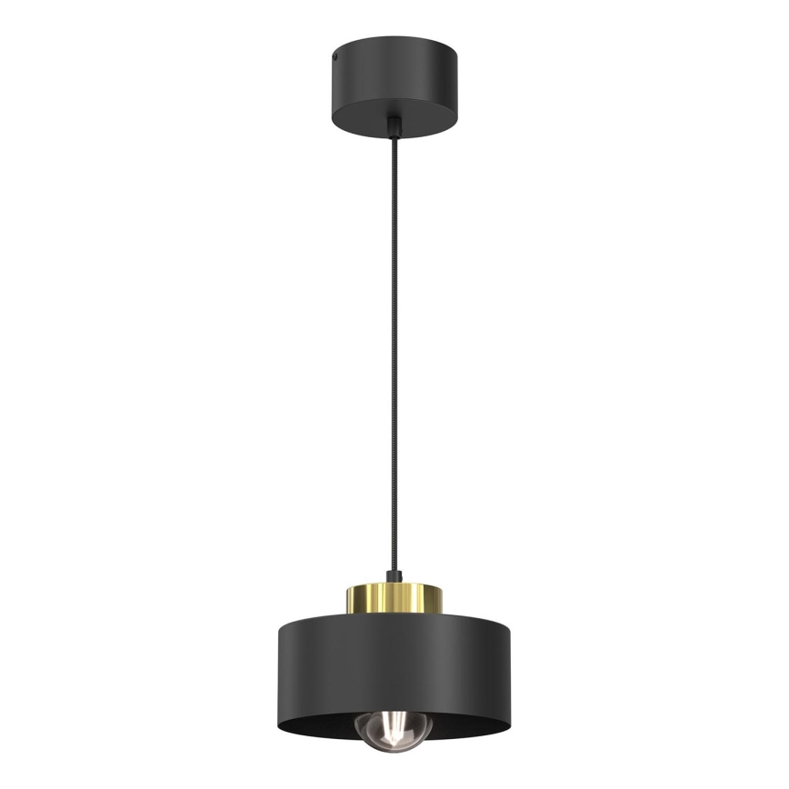 Hanglamp aan een koord MARTI 1xE27/15W/230V zwart/goud