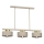 Hanglamp aan een koord MARTI 3xE27/15W/230V beige/goud