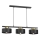 Hanglamp aan een koord MARTI 3xE27/15W/230V zwart/goud