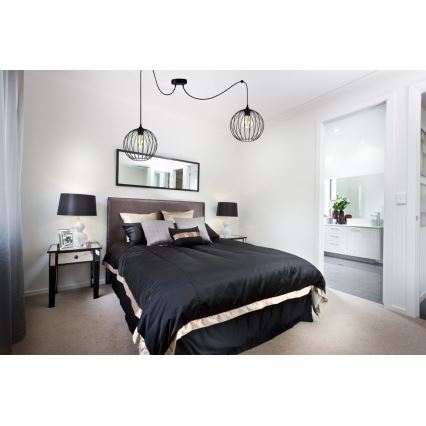 Hanglamp aan een koord MATT 2xE27/60W/230V spin