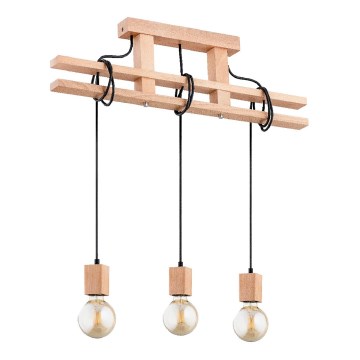 Hanglamp aan een koord MAXXY 3xE27/15W/230V beige