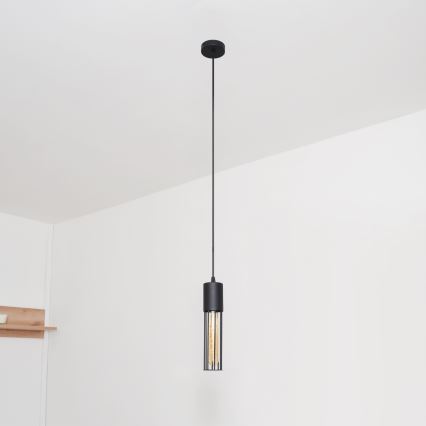 Hanglamp aan een koord MELODY 1xE27/15W/230V zwart