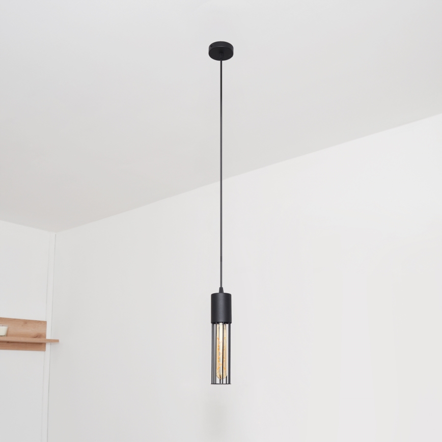 Hanglamp aan een koord MELODY 1xE27/15W/230V zwart
