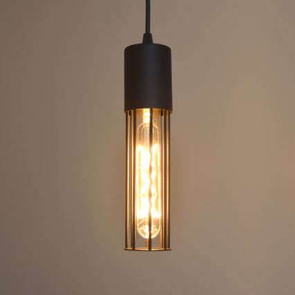 Hanglamp aan een koord MELODY 1xE27/15W/230V zwart