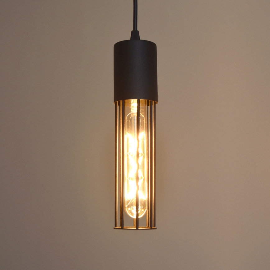 Hanglamp aan een koord MELODY 1xE27/15W/230V zwart