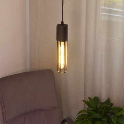 Hanglamp aan een koord MELODY 1xE27/15W/230V zwart