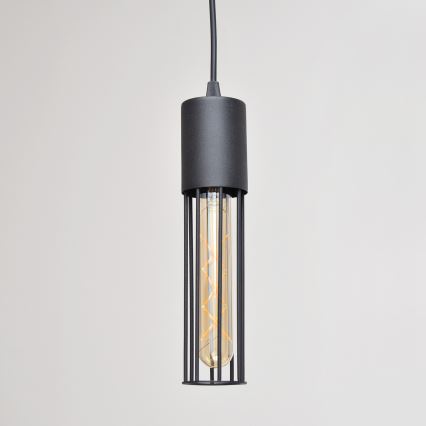 Hanglamp aan een koord MELODY 1xE27/15W/230V zwart