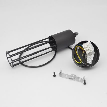 Hanglamp aan een koord MELODY 1xE27/15W/230V zwart