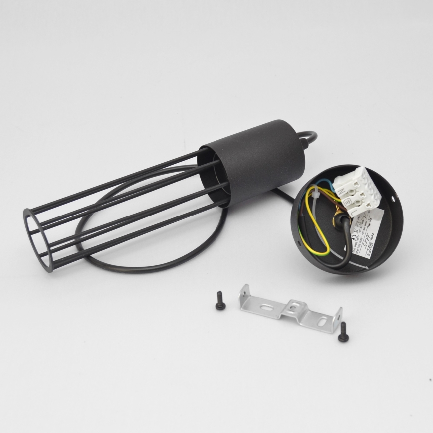 Hanglamp aan een koord MELODY 1xE27/15W/230V zwart