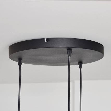 Hanglamp aan een koord MELODY 3xE27/15W/230V zwart