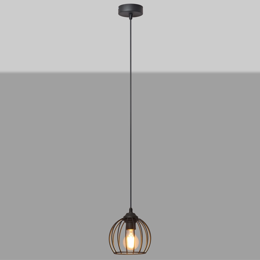 Hanglamp aan een koord MERCURE 1xE27/15W/230V diameter 16 cm zwart