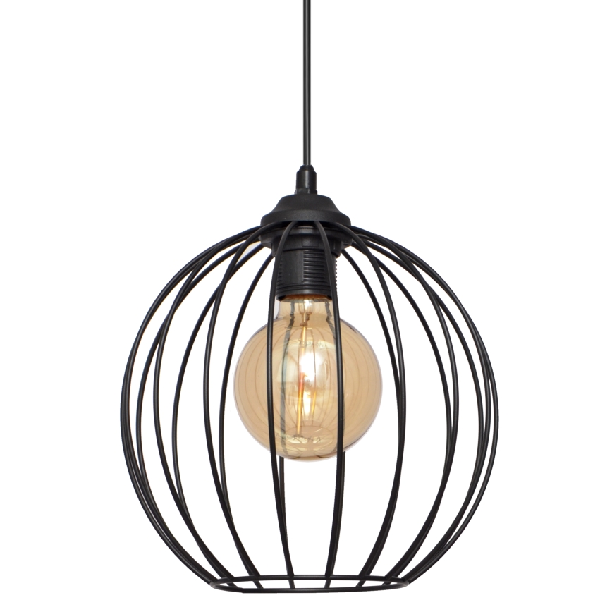Hanglamp aan een koord MERCURE 1xE27/15W/230V diameter 24 cm zwart
