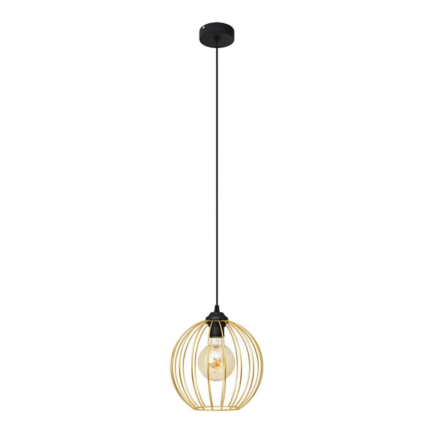 Hanglamp aan een koord MERCURE 1xE27/15W/230V goud/zwart