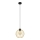 Hanglamp aan een koord MERCURE 1xE27/15W/230V goud/zwart