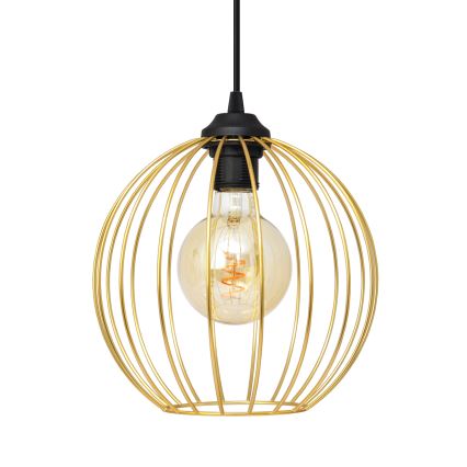 Hanglamp aan een koord MERCURE 1xE27/15W/230V goud/zwart