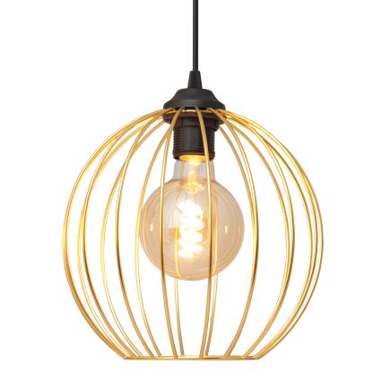 Hanglamp aan een koord MERCURE 1xE27/15W/230V goud/zwart