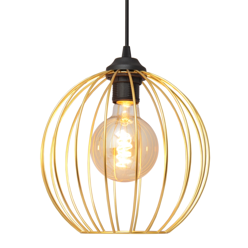 Hanglamp aan een koord MERCURE 1xE27/15W/230V goud/zwart