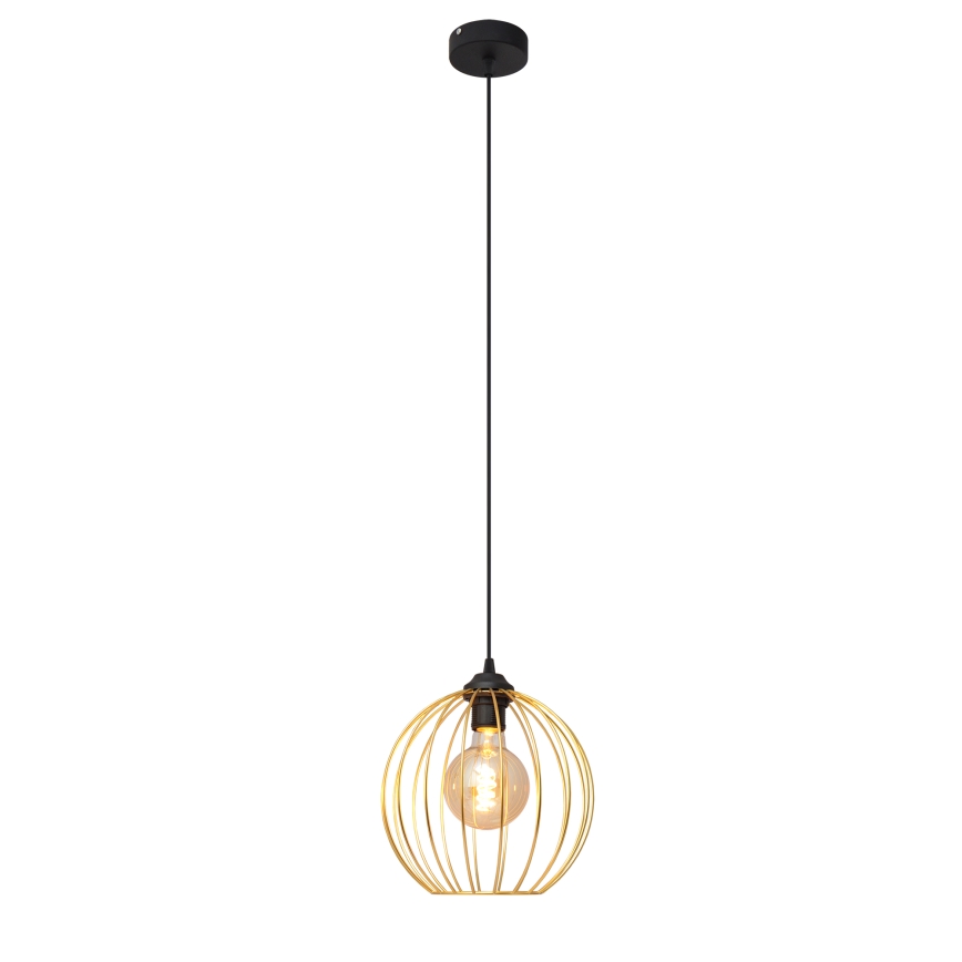 Hanglamp aan een koord MERCURE 1xE27/15W/230V goud/zwart