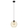 Hanglamp aan een koord MERCURE 1xE27/60W/230V goud/zwart