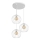 Hanglamp aan een koord MERCURE 3xE27/15W/230V wit