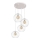 Hanglamp aan een koord MERCURE 4xE27/15W/230V wit