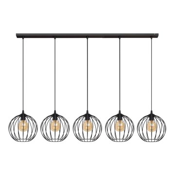 Hanglamp aan een koord MERCURE 5xE27/15W/230V zwart