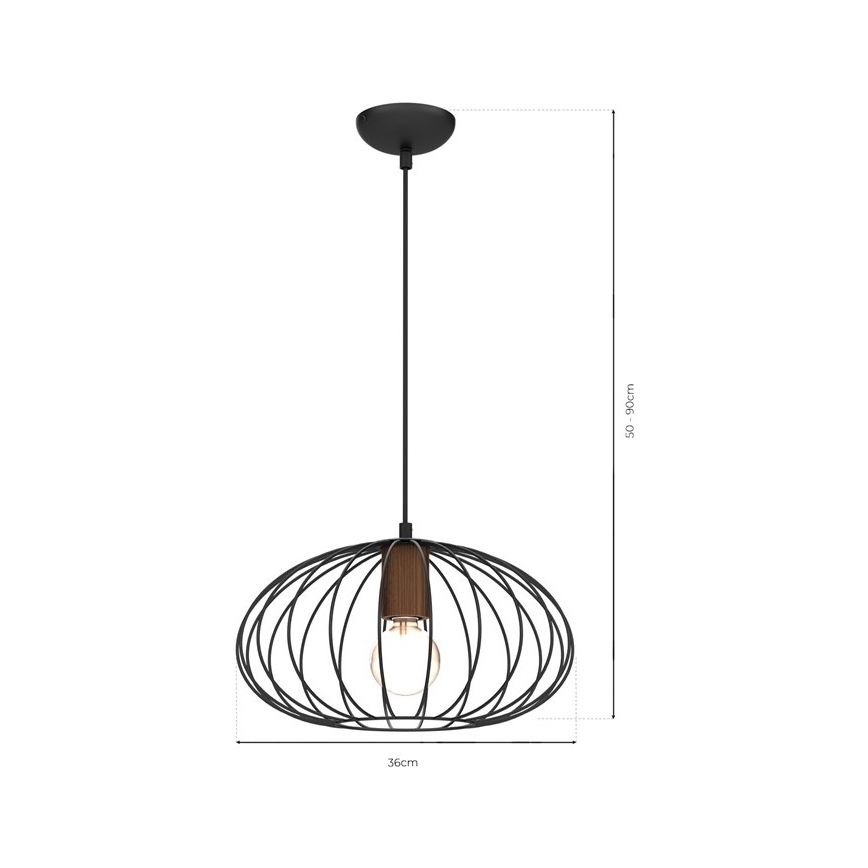 Hanglamp aan een koord MERIDIANO 1xE27/60W/230V
