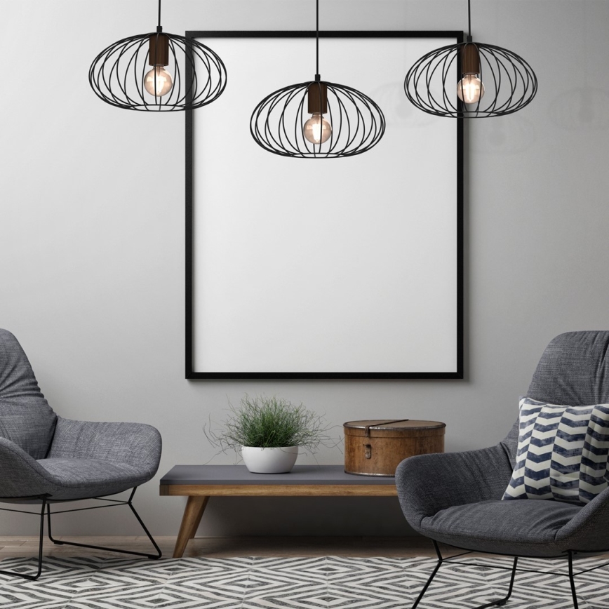 Hanglamp aan een koord MERIDIANO 3xE27/60W/230V