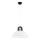 Hanglamp aan een koord MIGOT 1xE27/15W/230V zwart/glanzend chroom