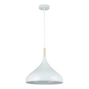 Hanglamp aan een koord MIKO 1xE27/60W/230V diameter 32 cm wit
