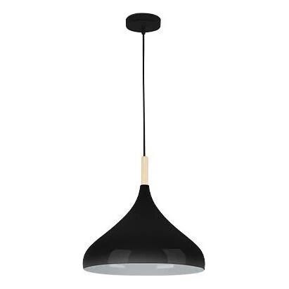 Hanglamp aan een koord MIKO 1xE27/60W/230V diameter 32 cm zwart