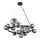 Hanglamp aan een koord MILA 14xG9/9W/230V zwart/grijs