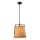 Hanglamp aan een koord MILBURY 1xE27/40W/230V bruin