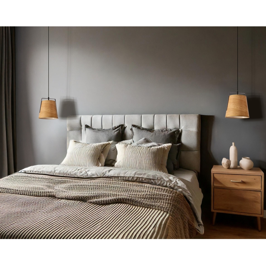 Hanglamp aan een koord MILBURY 1xE27/40W/230V bruin