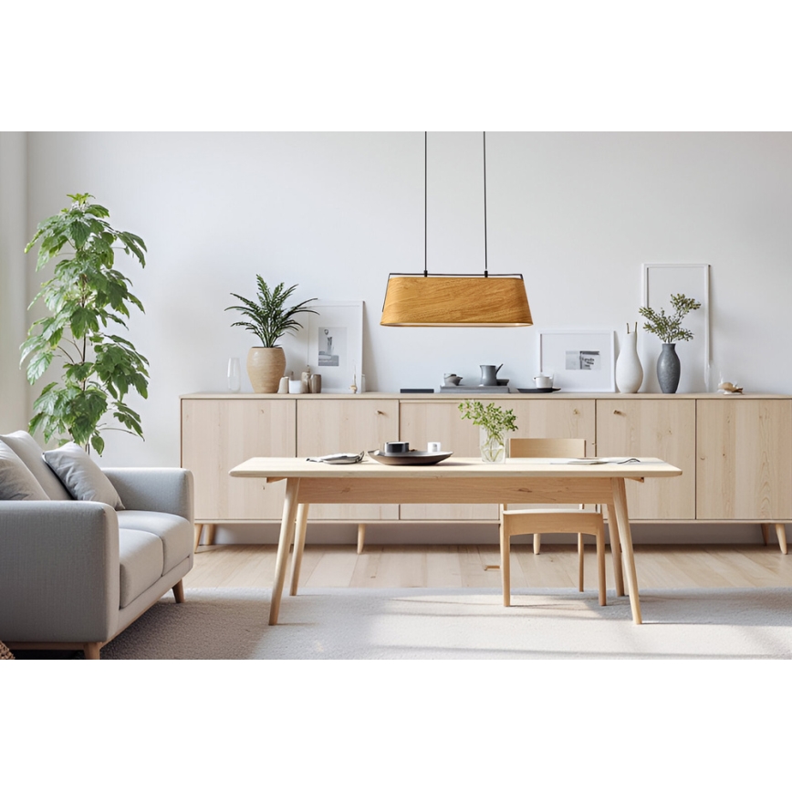 Hanglamp aan een koord MILBURY 2xE27/40W/230V bruin