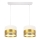 Hanglamp aan een koord MILO 2xE27/60W/230V goud