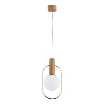 Hanglamp aan een koord MODI 1xE14/10W/230V goud/beige