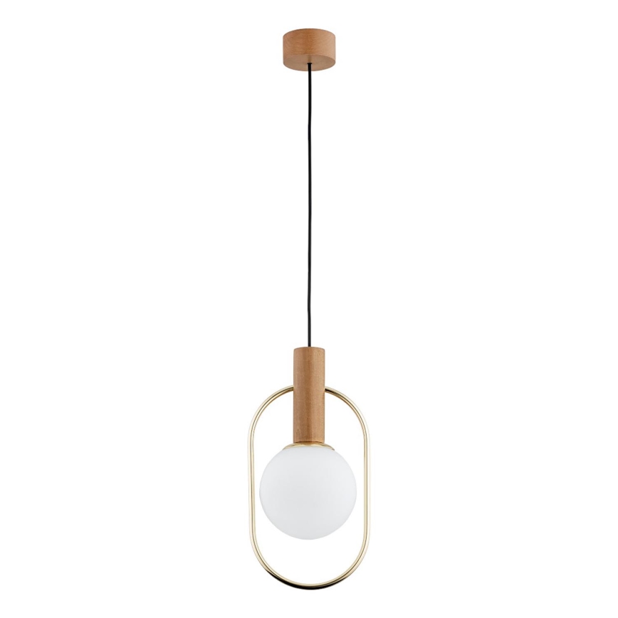 Hanglamp aan een koord MODI 1xE14/10W/230V goud/beige