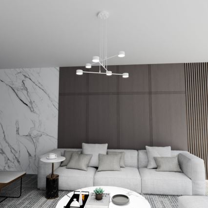 Hanglamp aan een koord MODUS 6xGX53/10W/230V wit