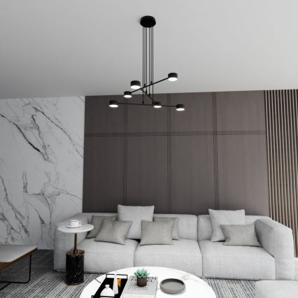 Hanglamp aan een koord MODUS 6xGX53/10W/230V zwart