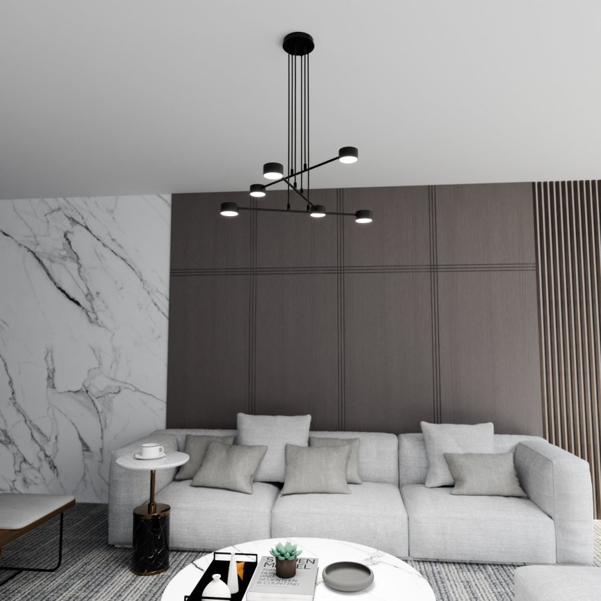 Hanglamp aan een koord MODUS 6xGX53/10W/230V zwart