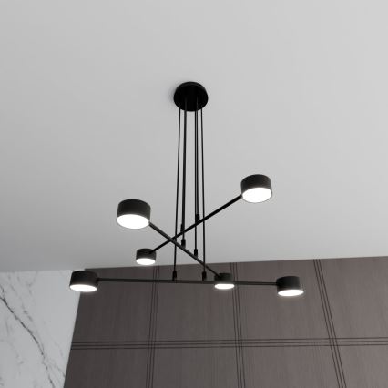 Hanglamp aan een koord MODUS 6xGX53/10W/230V zwart