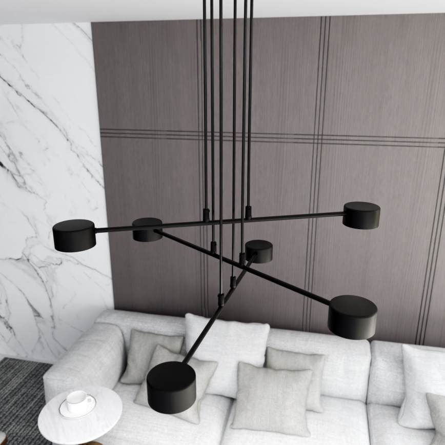Hanglamp aan een koord MODUS 6xGX53/10W/230V zwart
