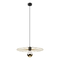 Hanglamp aan een koord MONTANA 1xE27/15W/230V diameter 45 cm goud/zwart